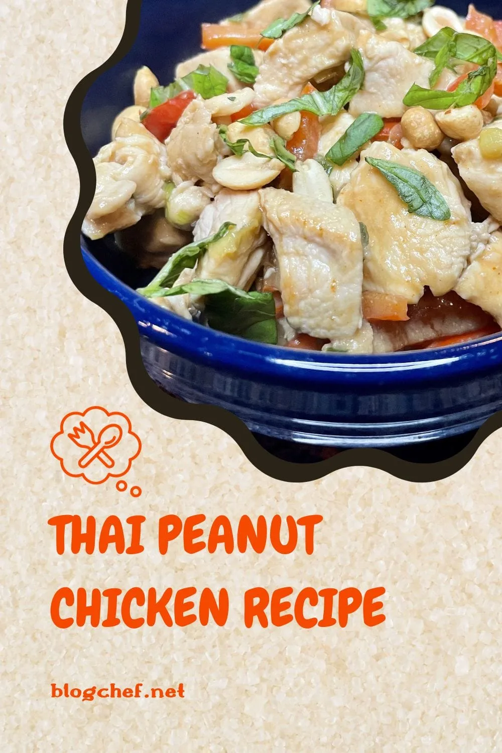 Thai chicken peanut recipe.