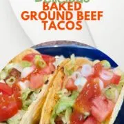Delicious baked tacos.