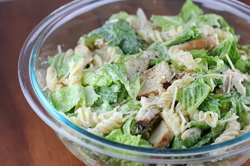 chicken caesar pasta salad