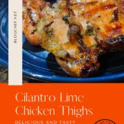 Cilantro lime chicken thighs.