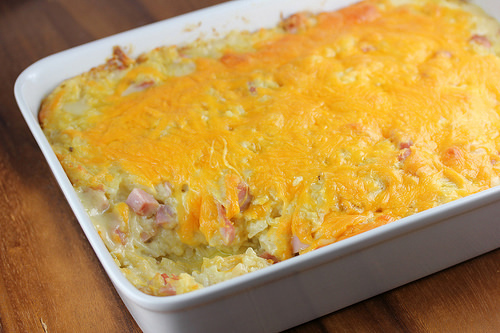 Ham and Hash Brown Casserole