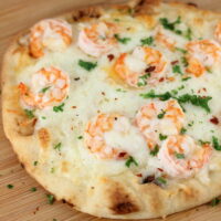 Shrimp Scampi Flatbread Pizza