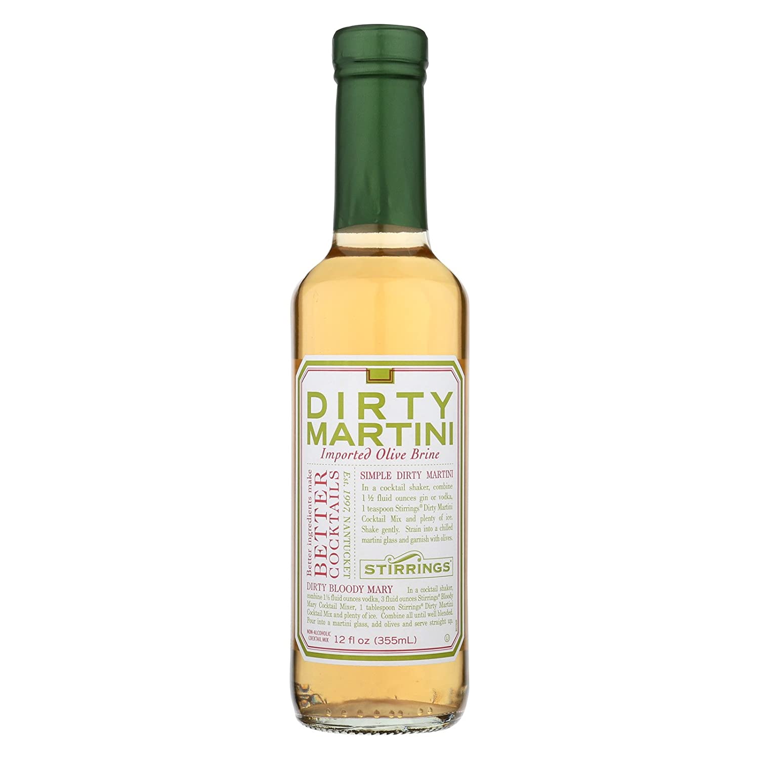 Stirrings All Natural Dirty Martini Cocktail Mixer