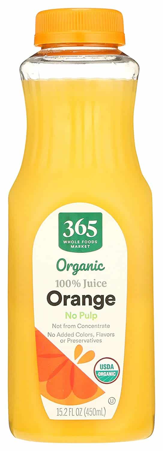 365 Everyday Value, Organic, Orange Juice, Not From Concentrate, 15.2 fl oz