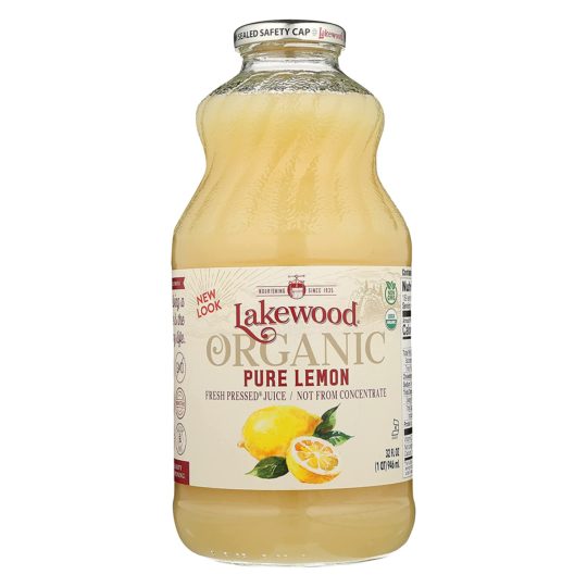 Lakewood Organic Pure Lemon, 32 Ounce (Pack of 6)