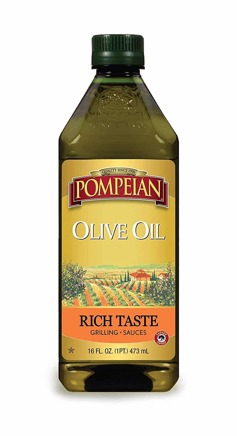 Pompeian Rich Taste Olive Oil, Rich, Full Flavor, Perfect for Grilling & Sauces, Naturally Gluten Free, Non-Allergenic, Non-GMO, 16 FL. OZ.