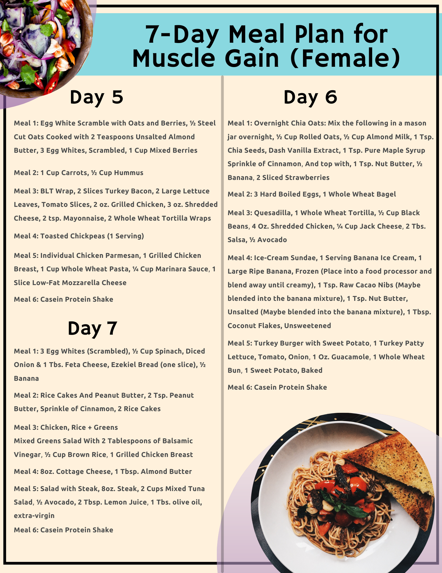 7-Day Meal Plan for Muscle Gain (Female)(1)