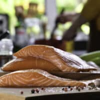 Air Fryer Salmon with Skin