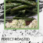 Perfect oven-roasted green beans.